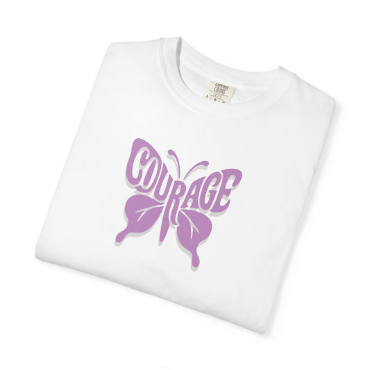 Courage Butterfly T-Shirt, Inspirational Tee, Unisex Graphic Shirt, Motivation Gift, Empowerment Apparel, Butterfly Design