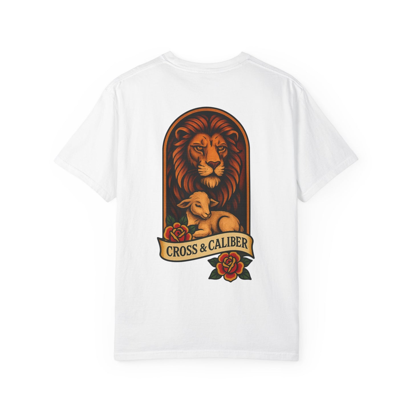 Unisex Tattoo Edition T-Shirt with Lion & Lamb Design