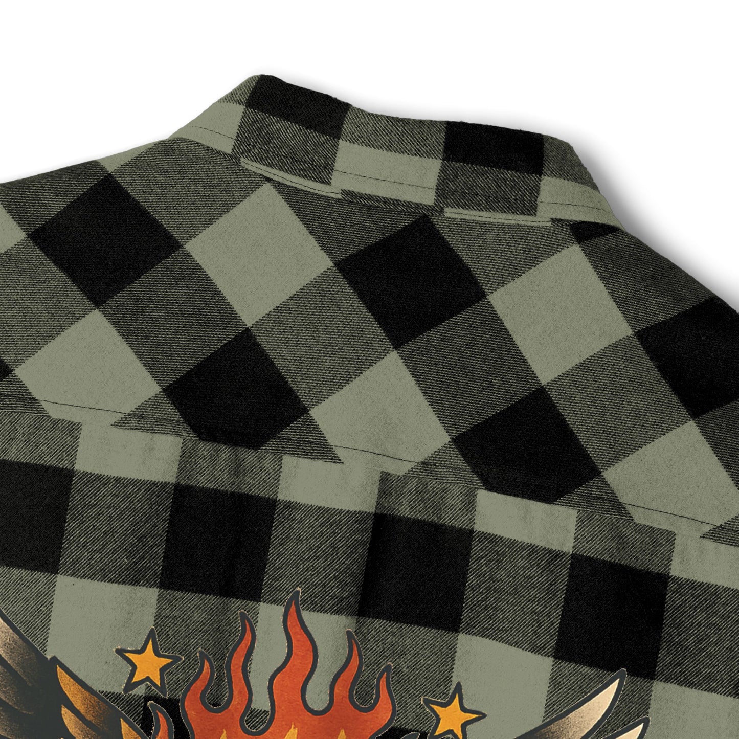 Unisex Flannel Shirt - God, Guns & Glory Design