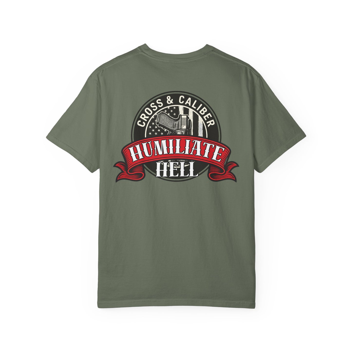 Unisex Graphic T-Shirt | Cross & Caliber | Humiliate Hell | Casual Wear, Gift for Gun Enthusiasts, Everyday Style, Statement Tee, [...]
