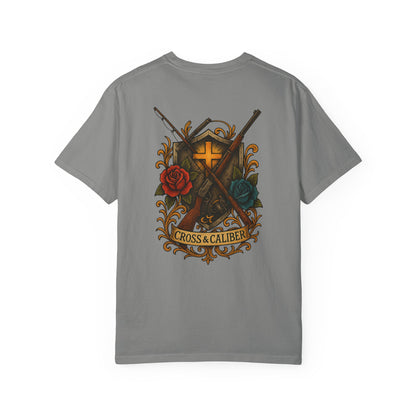 Cross & Caliber Tattoo Edition Unisex Garment-Dyed T-Shirt
