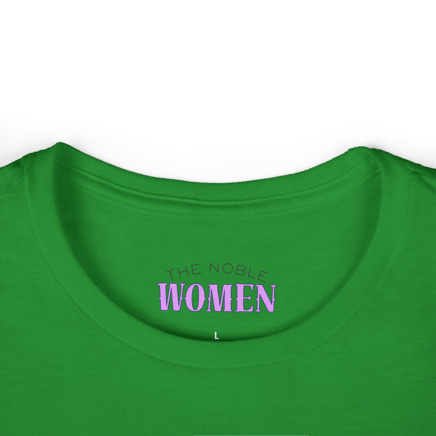 Vintage-Inspired Women&#39;s Softstyle Tee with Front Patch and Back Design