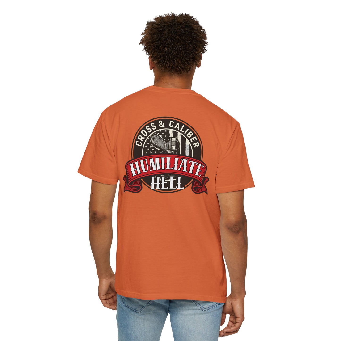 Unisex Graphic T-Shirt | Cross & Caliber | Humiliate Hell | Casual Wear, Gift for Gun Enthusiasts, Everyday Style, Statement Tee, [...]