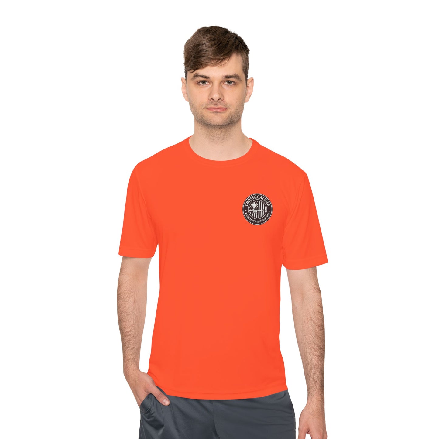 Unisex Moisture Wicking Tee -Carpenter’s Union "Jesus Was a Carpenter" Graphic Tee for Comfort and Style