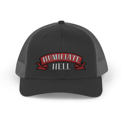 Humble Hell Snapback Trucker Cap, Adjustable Cap, Casual Headwear, Gift for Him, Everyday Style, Festival Gear