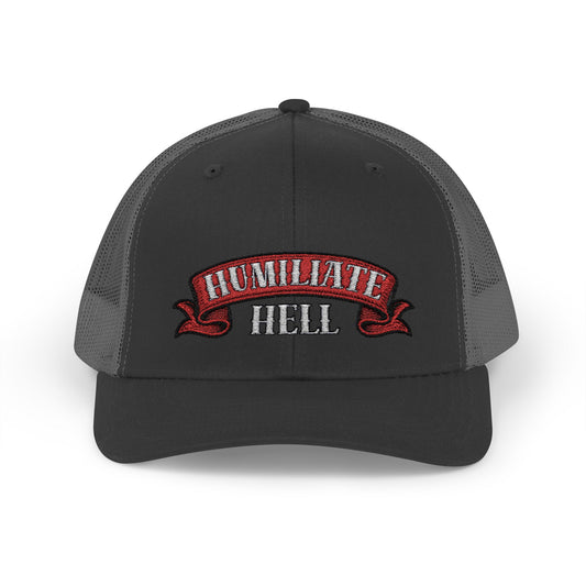 Humble Hell Snapback Trucker Cap, Adjustable Cap, Casual Headwear, Gift for Him, Everyday Style, Festival Gear