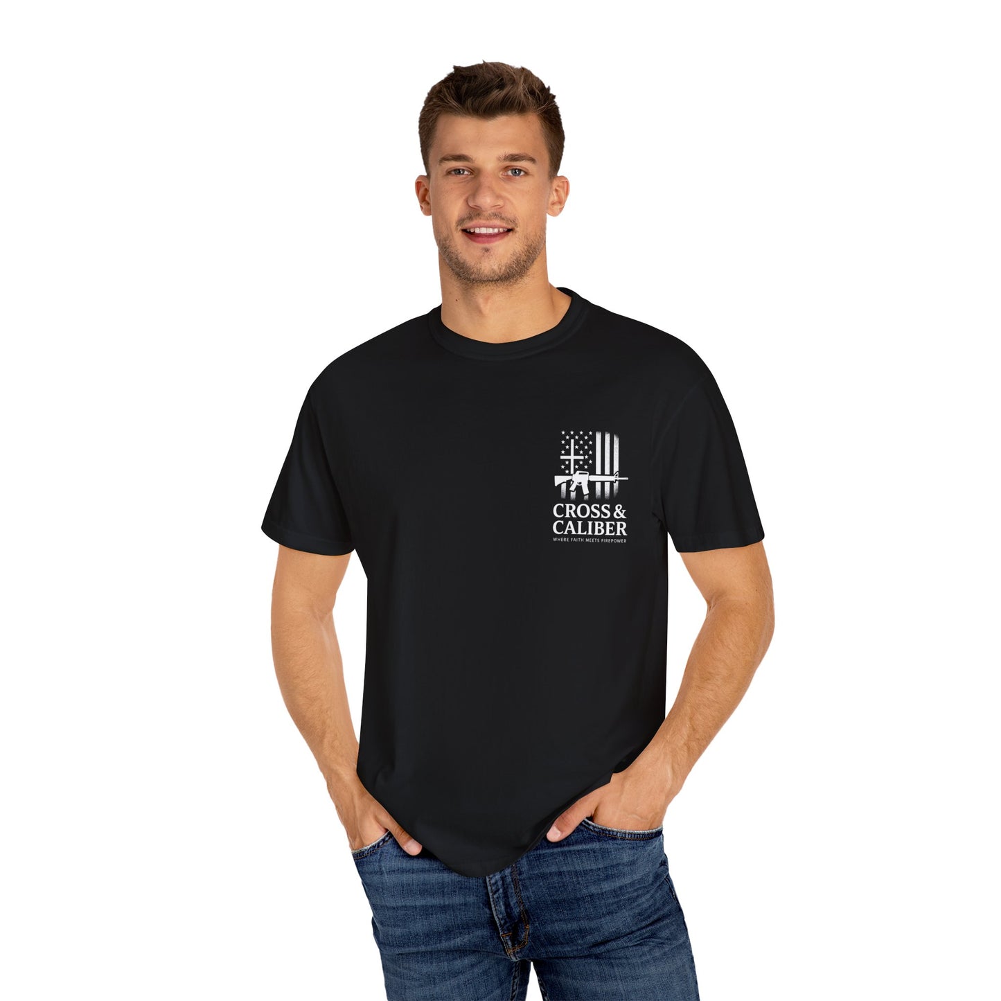 Unisex Garment-Dyed T-Shirt with Artisan Graphic - Casual & Comfy Style