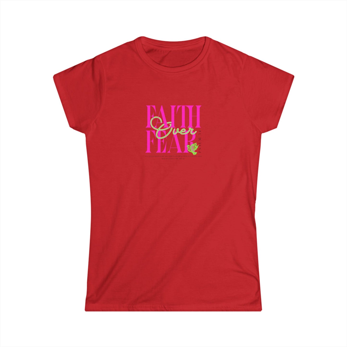 Faith Over Fear Women's Tee, Inspirational Shirt, Gift for Her, Motivational Apparel, Community Love T-Shirt
