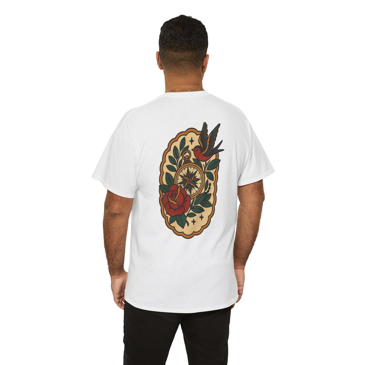 Vintage Floral Graphic Unisex Heavy Cotton Tee - Perfect for Casual Style and Summer Festivals