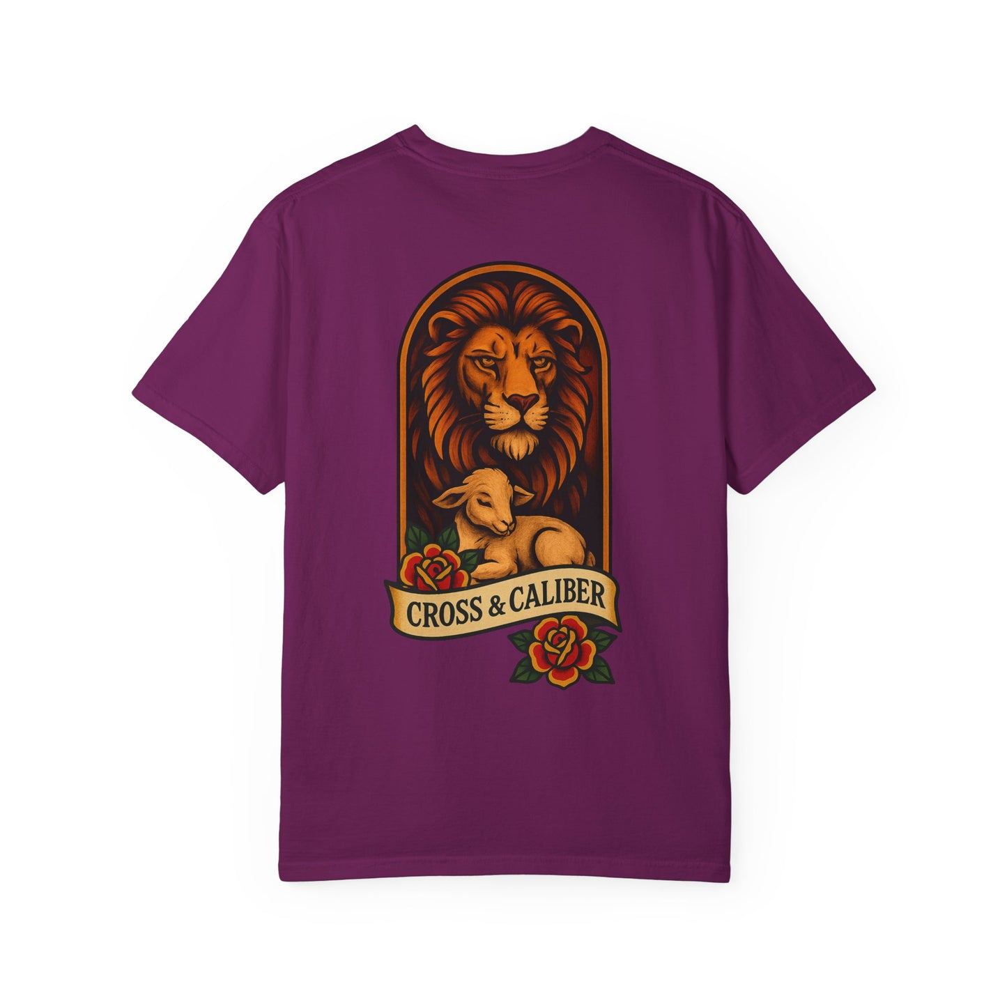 Unisex Tattoo Edition T-Shirt with Lion & Lamb Design