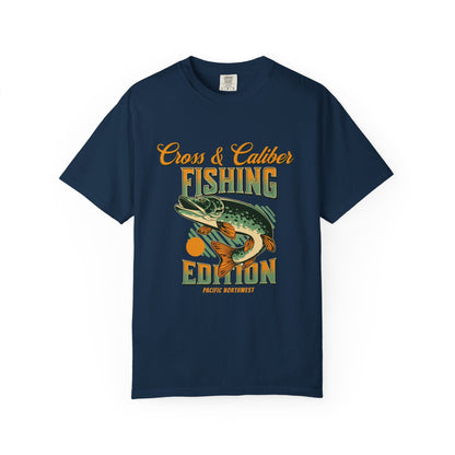 Fishing Edition Garment-Dyed T-shirt, Casual Fishing Tee, Outdoor Shirt, Gift for Fisherman, Summer Adventure Apparel
