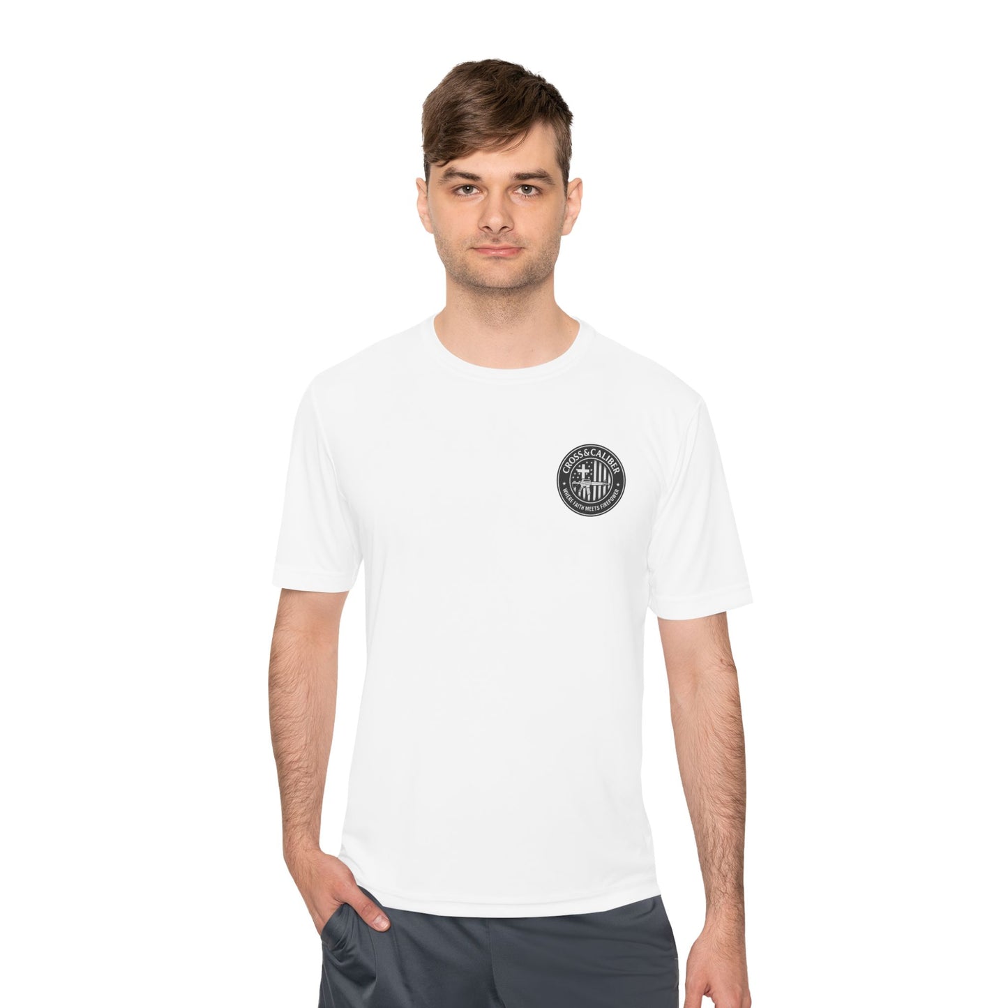 Unisex Moisture Wicking Tee -Carpenter’s Union "Jesus Was a Carpenter" Graphic Tee for Comfort and Style