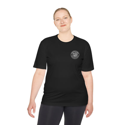 Unisex Moisture Wicking Tee -Carpenter’s Union "Jesus Was a Carpenter" Graphic Tee for Comfort and Style