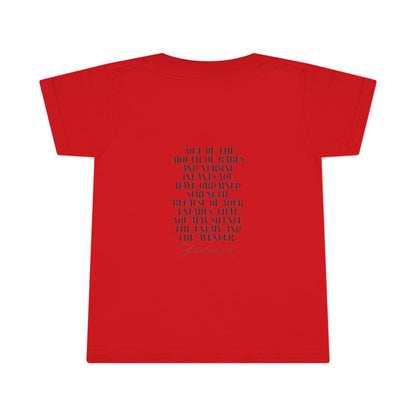 Bold Eagle & Roses Toddler T-Shirt - Faith-Inspired Design