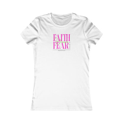 Faith Over Fear Women's Tee, Inspirational T-Shirt, Motivational Casual Top, Gift for Her, Everyday Wear, Positive Affirmation Apparel