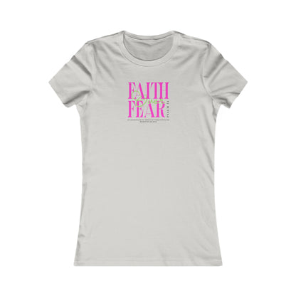 Faith Over Fear Women's Tee, Inspirational T-Shirt, Motivational Casual Top, Gift for Her, Everyday Wear, Positive Affirmation Apparel