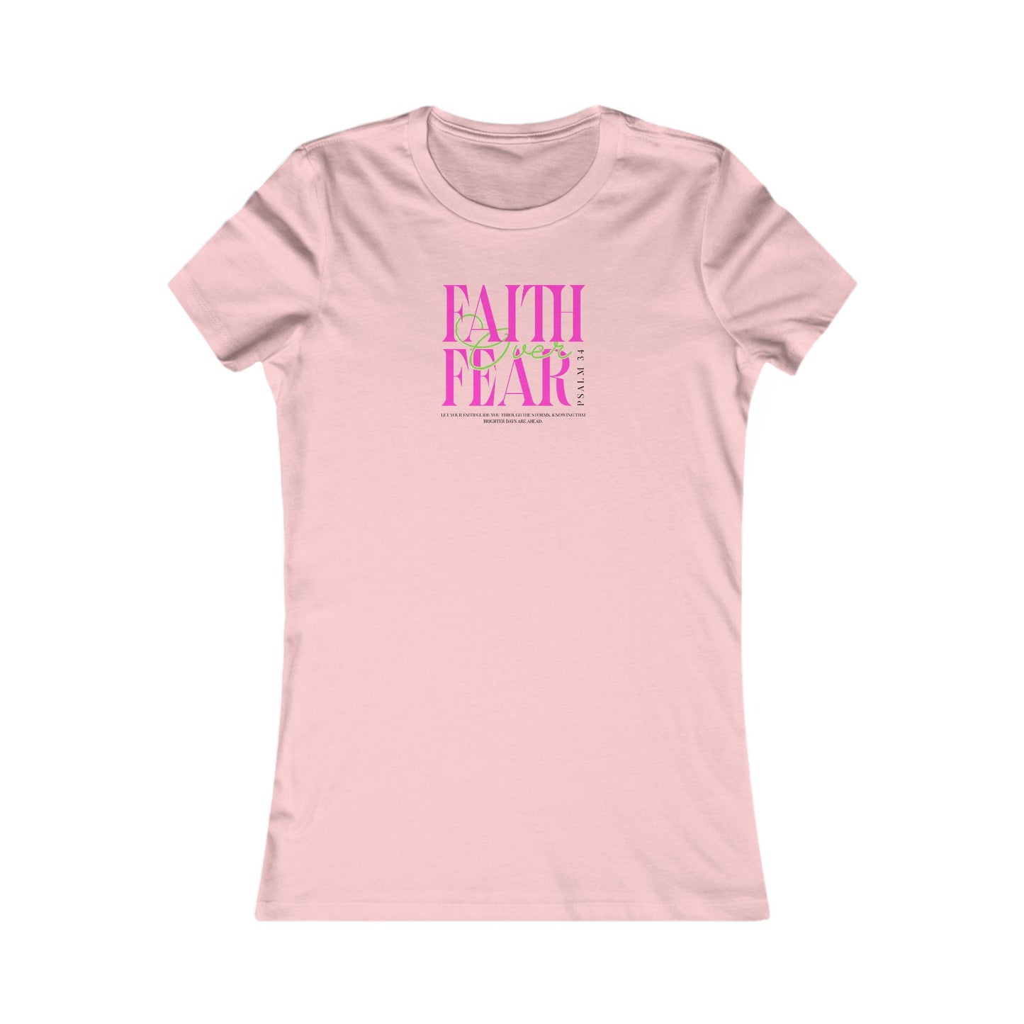 Faith Over Fear Women's Tee, Inspirational T-Shirt, Motivational Casual Top, Gift for Her, Everyday Wear, Positive Affirmation Apparel