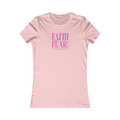 Faith Over Fear Women's Tee, Inspirational T-Shirt, Motivational Casual Top, Gift for Her, Everyday Wear, Positive Affirmation Apparel