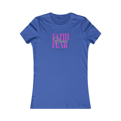 Faith Over Fear Women's Tee, Inspirational T-Shirt, Motivational Casual Top, Gift for Her, Everyday Wear, Positive Affirmation Apparel