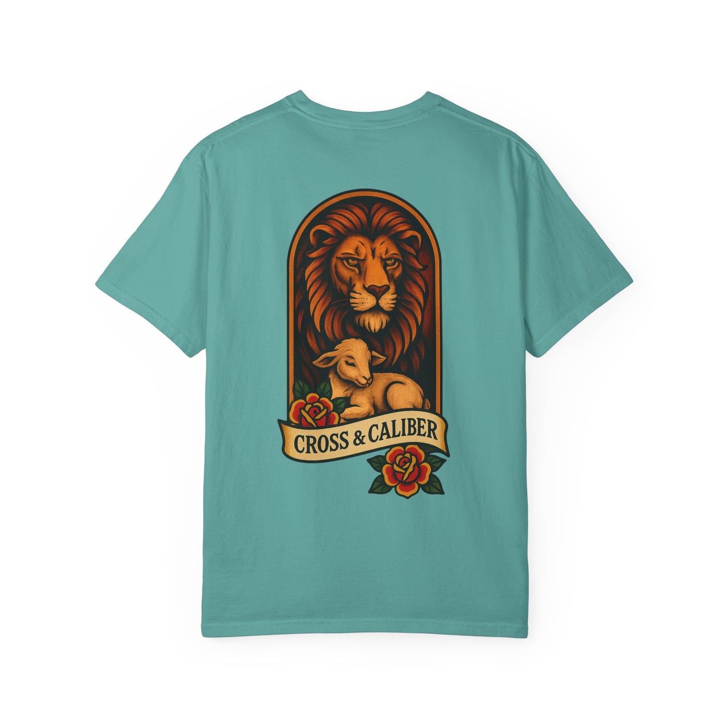Unisex Tattoo Edition T-Shirt with Lion & Lamb Design