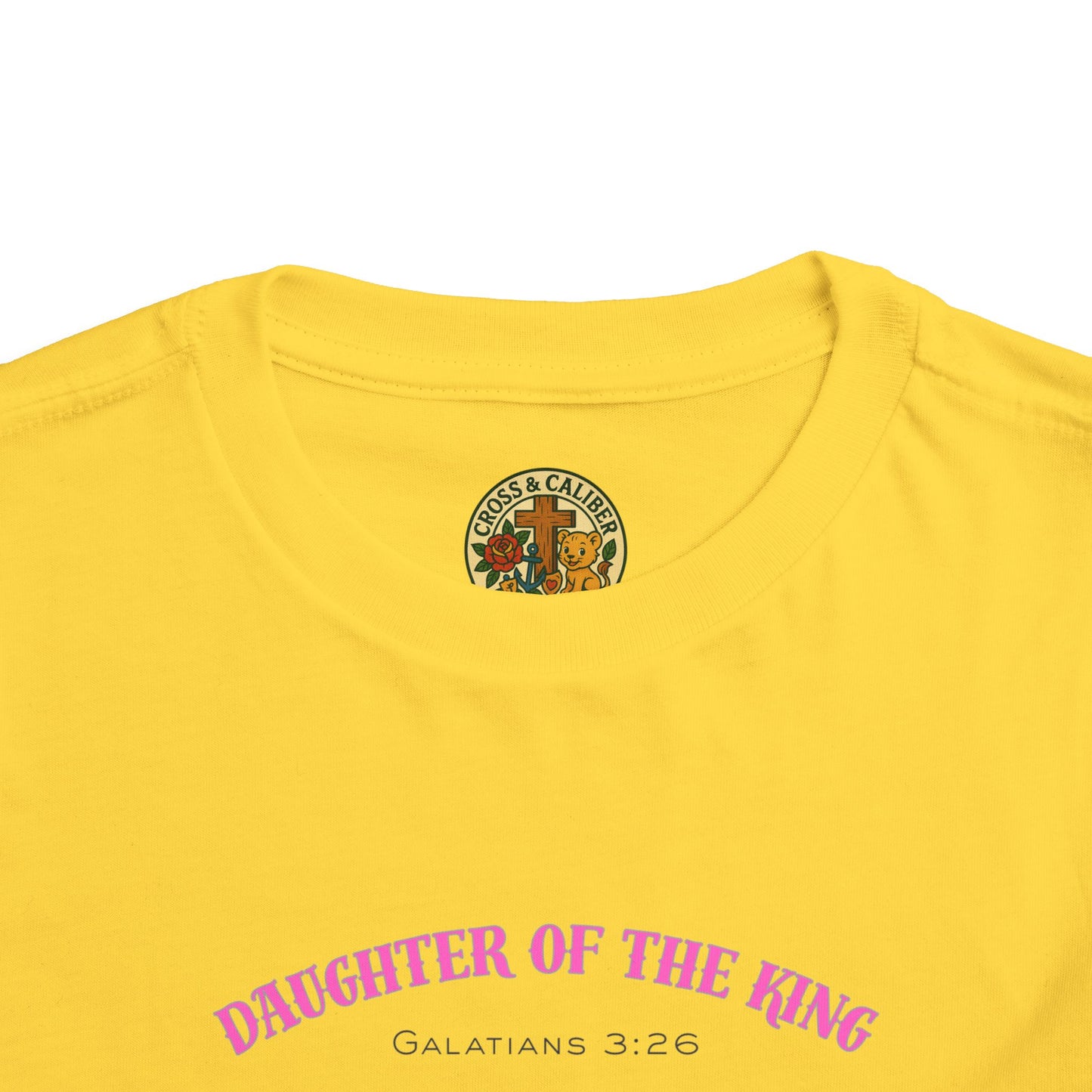Toddler Short Sleeve Tee - Daughter of the King, Faith-Based Gift, Cute Christian Toddler Shirt, Birthday Gift, Baptism Celebration