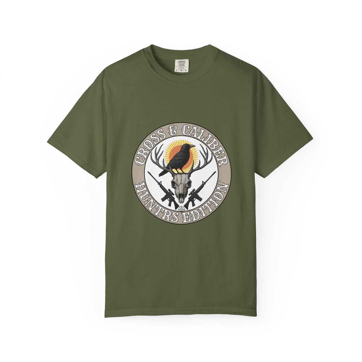 Hunter's Edition T-Shirt with Cross & Caliber Design, Perfect for Outdoor Enthusiasts, Gift for Hunters, Casual Wear, Unisex Apparel, [...]
