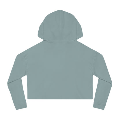 Stylish Women’s Cropped Hooded Sweatshirt with Colorful Tattoo Design - Perfect for Casual Wear & Gifts