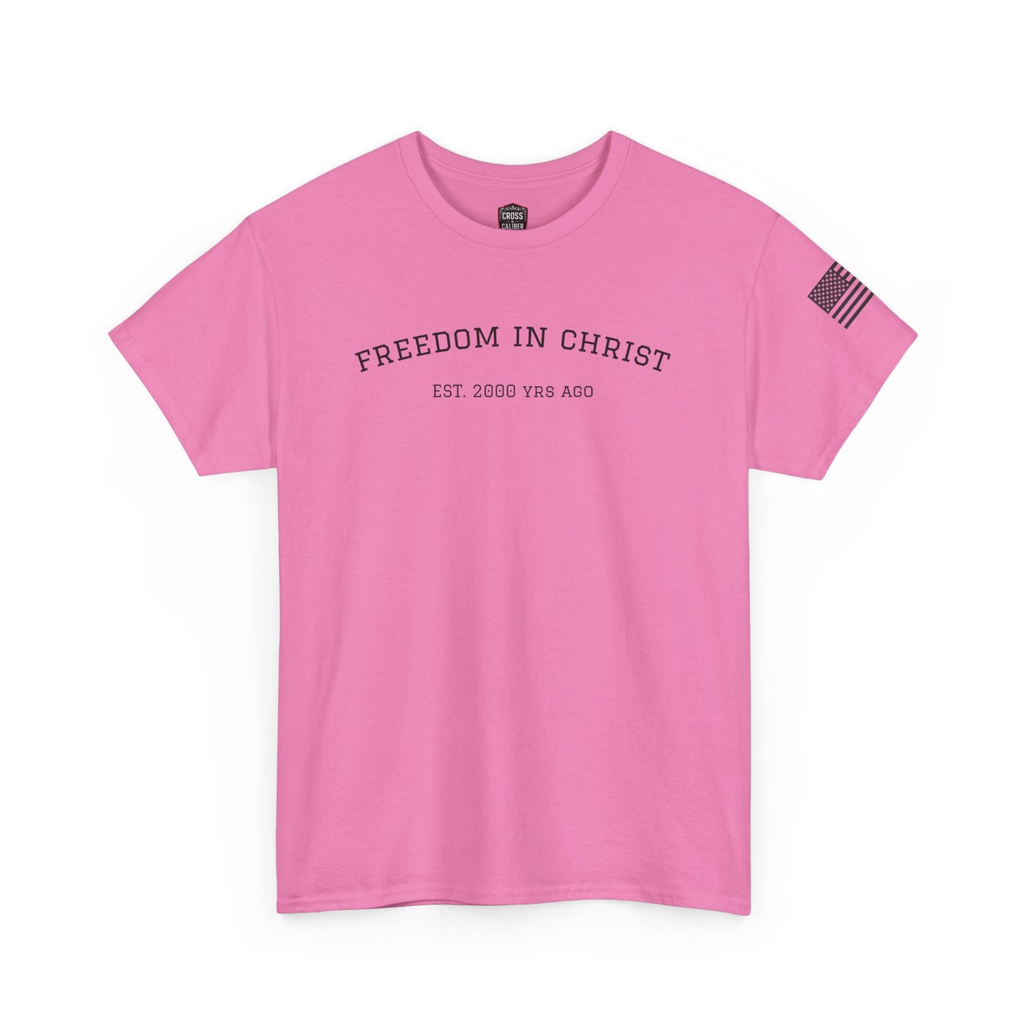 Freedom in Christ Unisex Heavy Cotton Tee - Faith-Based Graphic T-Shirt