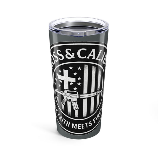 Faith Meets Firearms 20oz Tumbler - Perfect for Patriotic Celebrations