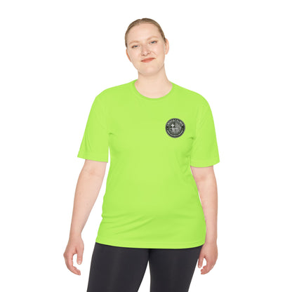 Unisex Moisture Wicking Tee -Carpenter’s Union "Jesus Was a Carpenter" Graphic Tee for Comfort and Style