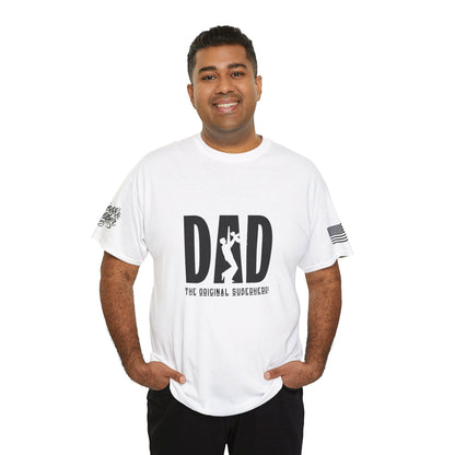 Dad Humor Unisex Heavy Cotton Tee - Funny Dad Shirt, Gift for Father's Day, Casual Comedy Tee, Patriotic Apparel, Birthday Gift