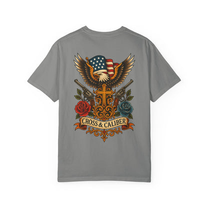 Cross & Caliber Tattoo Edition Unisex T-Shirt - Vintage Style Graphic Tee