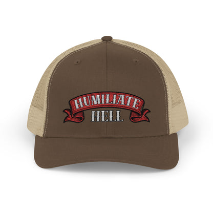 Humble Hell Snapback Trucker Cap, Adjustable Cap, Casual Headwear, Gift for Him, Everyday Style, Festival Gear