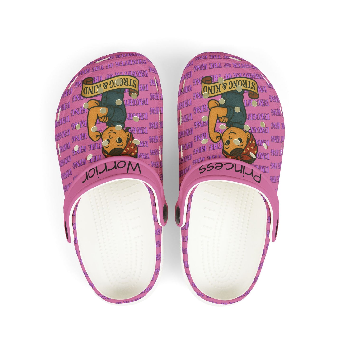 Kid's EVA Foam Clogs - Princess Strong & Kind Design