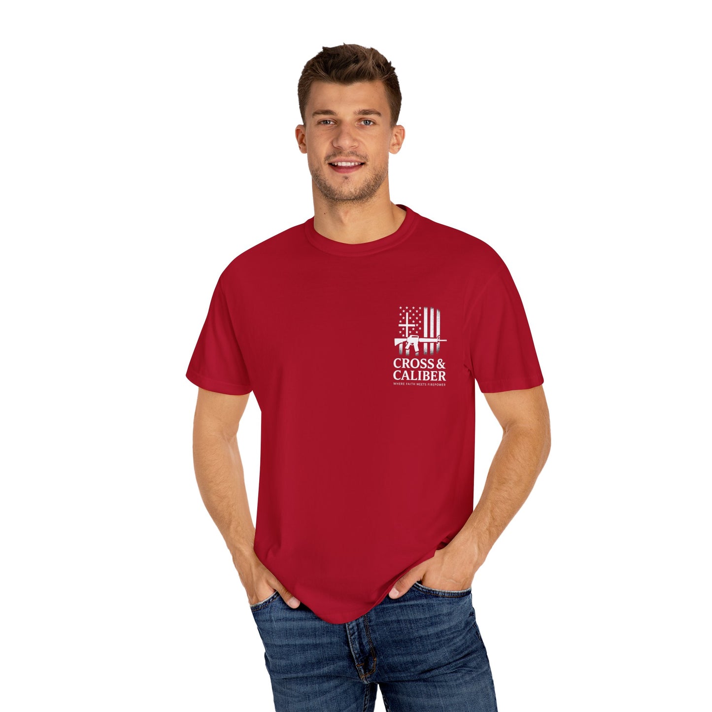 Unisex Garment-Dyed T-Shirt with Artisan Graphic - Casual & Comfy Style