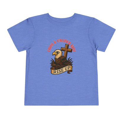 Kids' Eagle 'Rise Up' Short Sleeve Tee - Inspirational Toddler Shirt