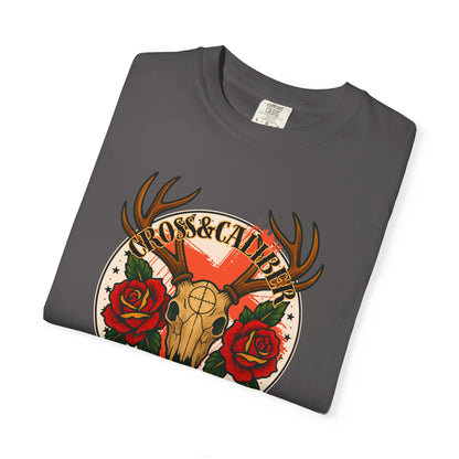 Rustic Graphic T-Shirt, Vintage Style Tee, Men's Women's, Nature Lover Gift, Halloween Apparel, Music Festival Gear, Boho Chic Fashion