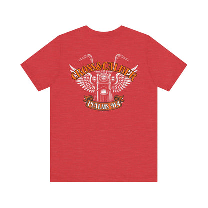 Inspirational Psalms 91:4 Unisex Jersey Tee