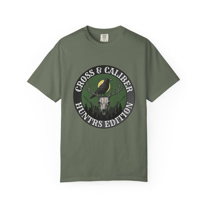 Hunting Themed Unisex T-Shirt | Cross & Caliber | Gift for Hunters | Outdoor Wear | Nature Lover Tee, Casual Style, Hunting Apparel