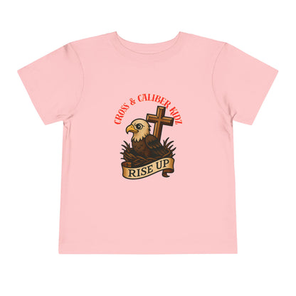 Kids' Eagle 'Rise Up' Short Sleeve Tee - Inspirational Toddler Shirt