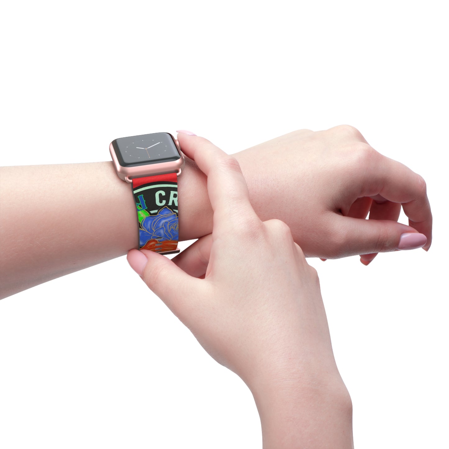 Colorful Floral Watch Band - Stylish Accessory for Everyday Wear