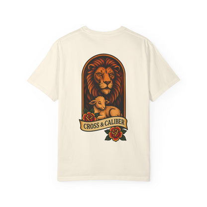 Unisex Tattoo Edition T-Shirt with Lion & Lamb Design