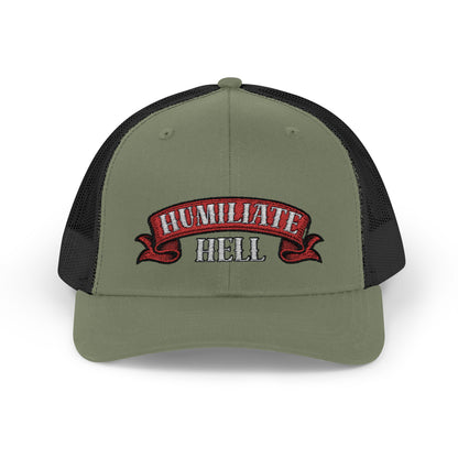 Humble Hell Snapback Trucker Cap, Adjustable Cap, Casual Headwear, Gift for Him, Everyday Style, Festival Gear