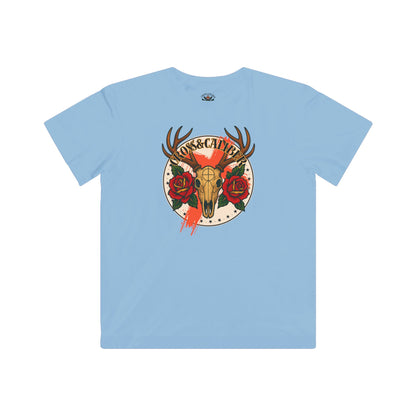 Wildflower Kids Tee, Vintage Animal Tee, Boho Kid's Shirt, Nature Lover Gift, Eco-Friendly Children's Apparel