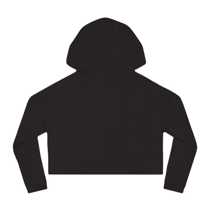 Stylish Women’s Cropped Hooded Sweatshirt with Colorful Tattoo Design - Perfect for Casual Wear & Gifts