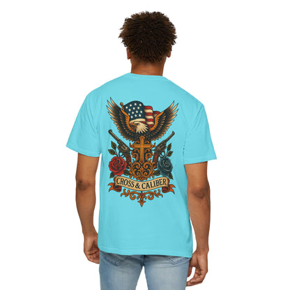 Cross & Caliber Tattoo Edition Unisex T-Shirt - Vintage Style Graphic Tee