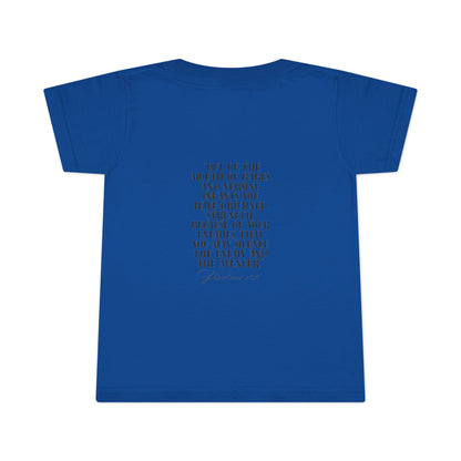 Bold Eagle & Roses Toddler T-Shirt - Faith-Inspired Design
