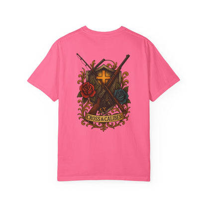 Cross & Caliber Tattoo Edition Unisex Garment-Dyed T-Shirt