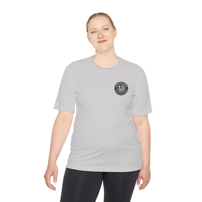 Unisex Moisture Wicking Tee -Carpenter’s Union "Jesus Was a Carpenter" Graphic Tee for Comfort and Style