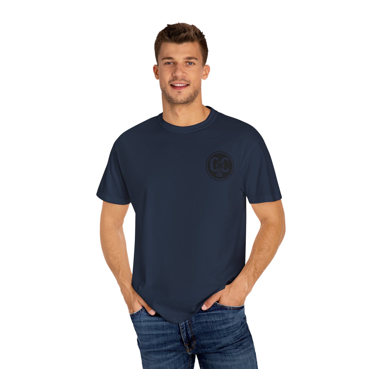Patriotic Unisex Garment-Dyed T-Shirt: Built to Defend, Called to Serve